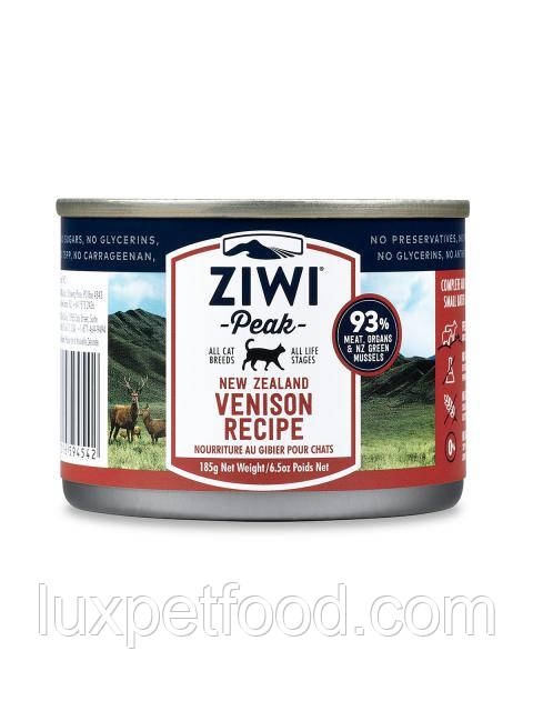 Ziwi Peak Moist Venison For Cats – вологий консервований корм для кішок - Оленина (185м)