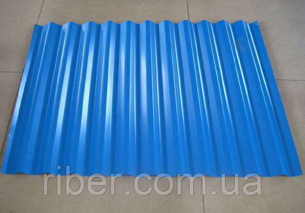 Профнастил ПС 8 - 0,40 мм 1200х1800, колір синій, фото 2