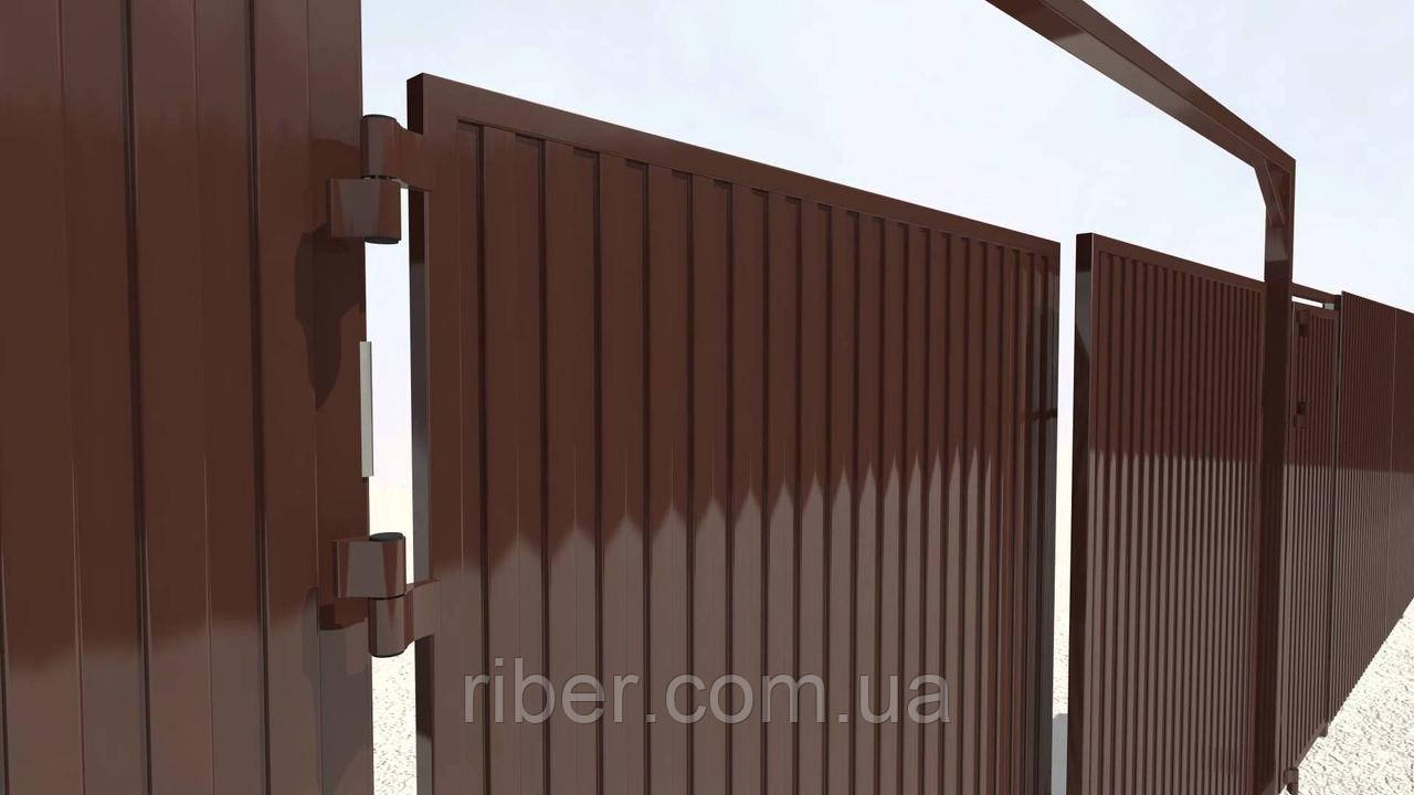 Профнастил ПС-10 мм коричневий