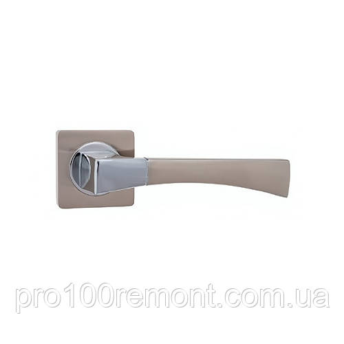 Ручка дверна на розетці NEW KEDR R08.130-AL-SN/CP
