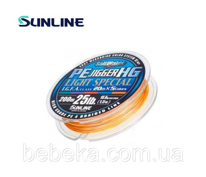 Шнур Sunline PE JIGGER HG Light Special 200м, фото 1