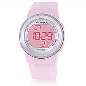 Годинник спортивні жіночі Xonix FI-001 для дайвінгу. Водозахист 100м. Рожеві, блакитні, білі, червоні