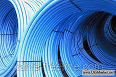 Труба из полиэтилена ПЭТ Ворсклапласт (вторичка) д.25 синяя (200) - фото 1 - id-p36698637