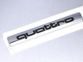 Ємблема напис Quattro Audi Quattro Sport Нова Оригінальна 