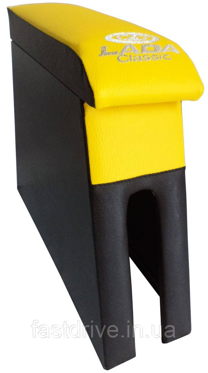 Підлокітник ВАЗ 2101 — 2106 з вишивкою жовтий