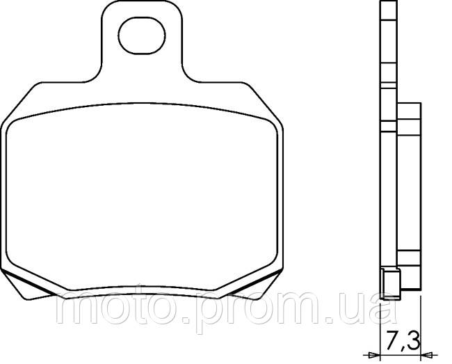 Итальянские синтетические тормозные колодки BRENTA 4035 для мотоциклов ...