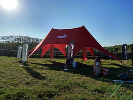 Шатер Зірка на прокат. Оренда шатра Зірка. 2-олії.