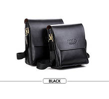 Чоловіча сумка Polo Videng 21*23*7 чорний колір 60, Чорний, Чорний