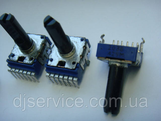 Потенціометр ALPS b20k 7ног 18mm noMID для пультів