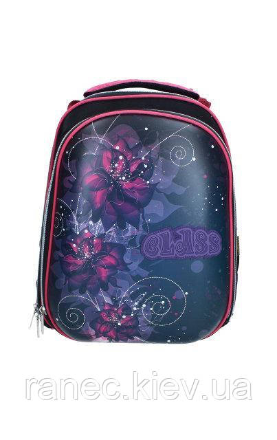 Ранець ортопедичний черепашка Сlass SchoolCase Flowers 9721