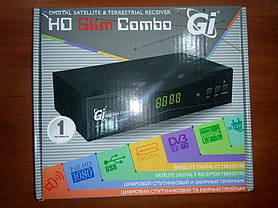 Комбінований тюнер GI HD Slim Combo (SAT+DVB-T2) прошитий з каналами, фото 2