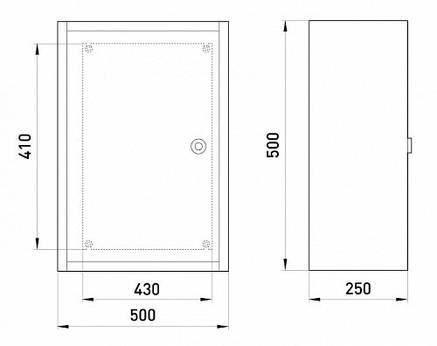 Бокс монтажний 500х500х250 IP54, фото 2