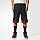 Шорти чоловічі баскетбольні adidas Rose Squad AH4038 (чорні з червоним, тренувальні, з логотипом адідас), фото 4