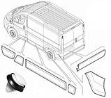 Кліпса кріплення молдінга Fiat Ducato, Peugeot Boxer, Citroen Jumper, 856543,, фото 3