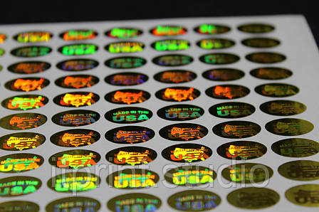 Овальні золотисті MADE IN USA 13 мм, фото 1