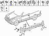 Кліпси пістон пуля порога Mercedes W202 W210 (під відв.6 мм), фото 6