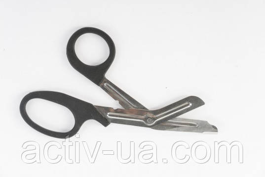 Ножиці медичні за Lister з пластиковими ручками для розрізання пов'язок, довжина 19 см, Польща