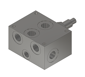 Плита з запобіжним клапаном під ДУ6 Oleodinamica Marchesini BASE CETOP 3 80-300 bar