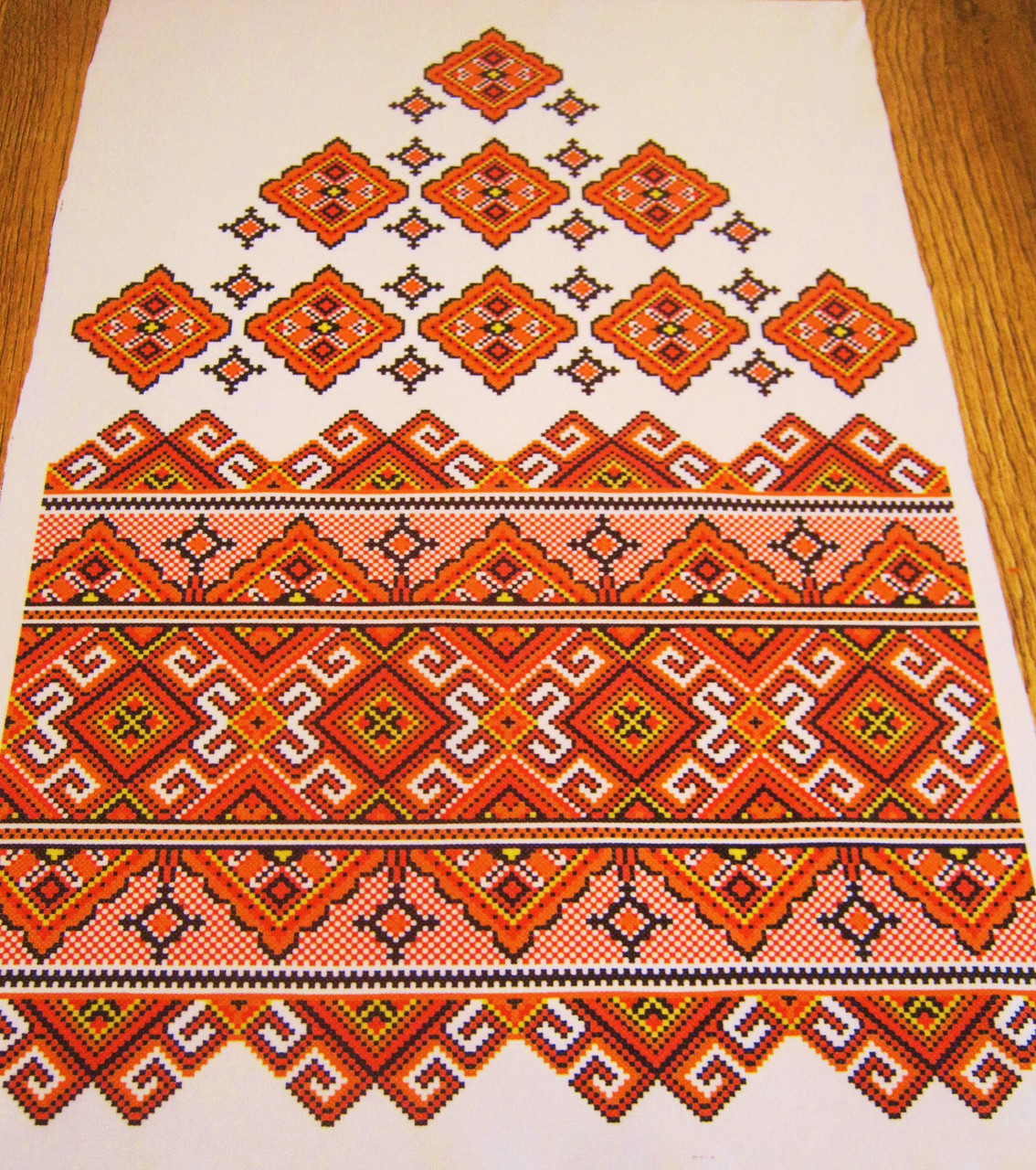 Рушник з українським орнаментом, фото 1