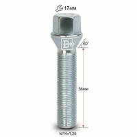 Болт колесный 077220 Z M14X1,25X56 Цинк Конус с выступом ключ 17 мм