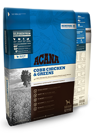  ACANA COBB CHICKEN&GREENS 11,4 кг — сухий корм для дорослих собак із куркою 