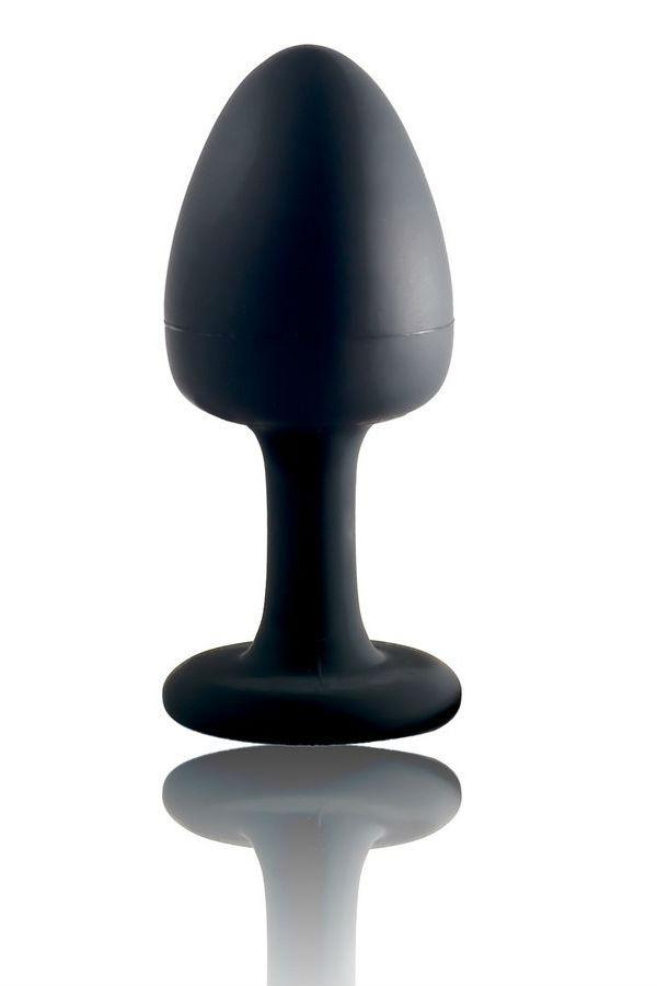 Анальна пробка Marc Dorcel Geisha Plug з металевою кулькою, Чорний, фото 1
