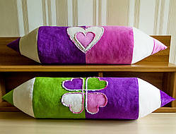 Набір подушок-валиків "Олівці двоколірні"