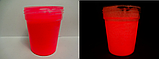 Червоний світний порошок TAT 33 — люмінофор для приготування фарб, фото 4