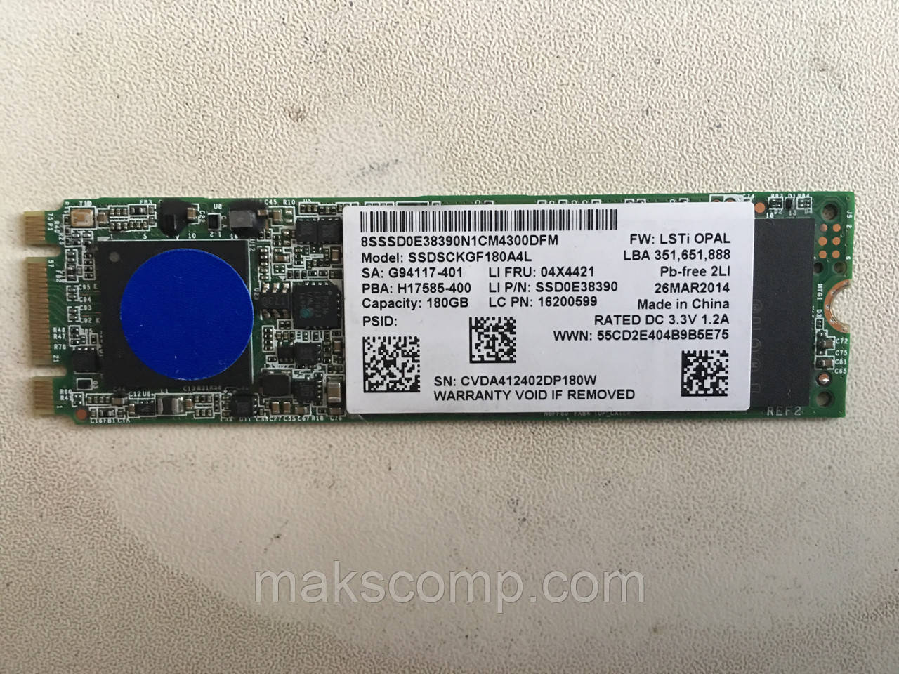 SSD Intel 2500pro 180GB m.2 SATAIII MLC SSDSCKGF180A4