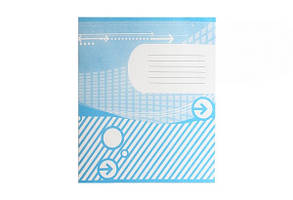 Зошит шкільний фоновий ПОЛІГРАФІСТ 24 аркуша лінія двокольоровий офсет (20)