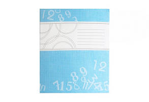 Зошит шкільний фоновий ПОЛІГРАФІСТ 24 аркуша клітинка двокольоровий офсет (20)