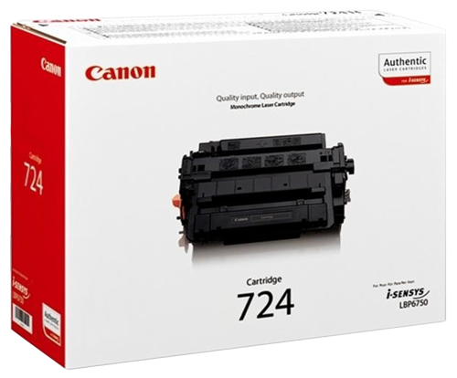 Лазерний картридж Canon 724 для принтерів Canon LBP-6750dn black