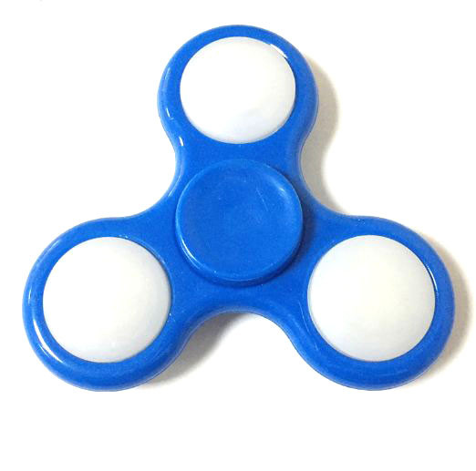 Спиннер світиться по гранях переливається вертушка антистрес (hand spinner) СИНІЙ SKU0000760
