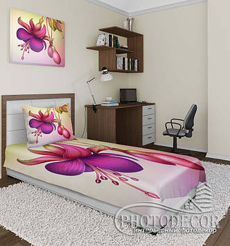 Фотопокрывало "Фіолетові квіти" (2,2м*2,0м)