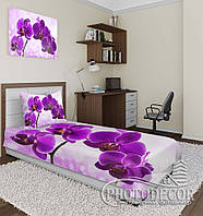 Фотопокрывало "Фиолетовые орхидеи" (2,2м*2,4м)