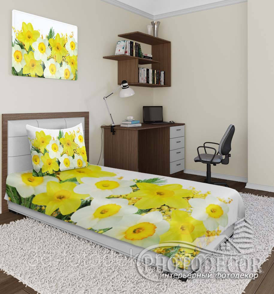 Фотопокрывало "Нарцыссы" (2,0 м*1,5 м)