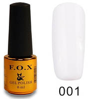 Гель лак FOX Pigment № 001, 6 мл