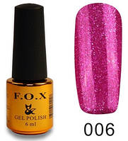 Гель лак FOX Pigment № 006, 6 мл