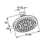 Верхний душ Kludi A-QA 665110500, фото 2