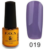 Гель лак FOX Pigment № 019, 6 мл