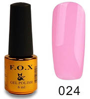 Гель лак FOX Pigment № 024, 6 мл