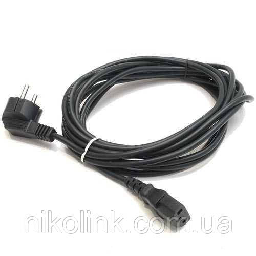 Кабель живлення для ПК C13, 1.2 м, 3 pin, CEE 7/7 (європа), б/у