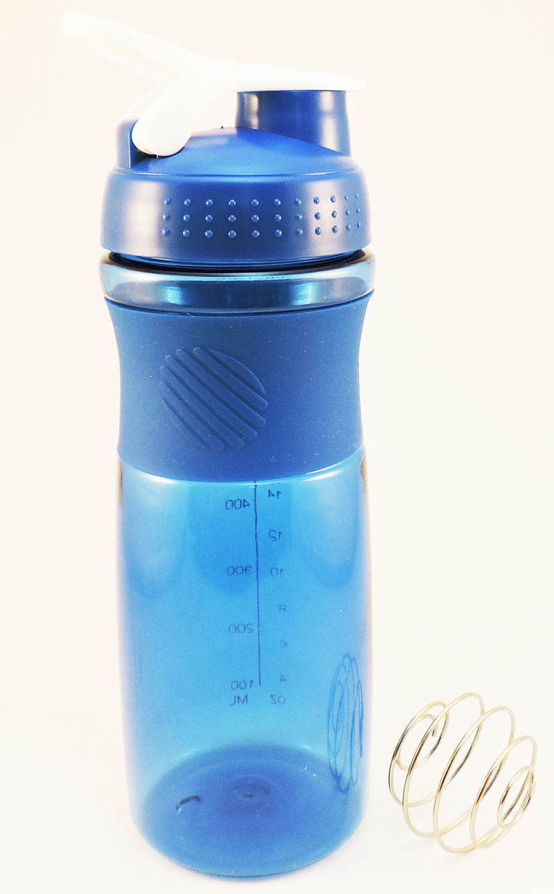 Спортивна пляшка для води з шейкером 760 мл, синя (203-1)