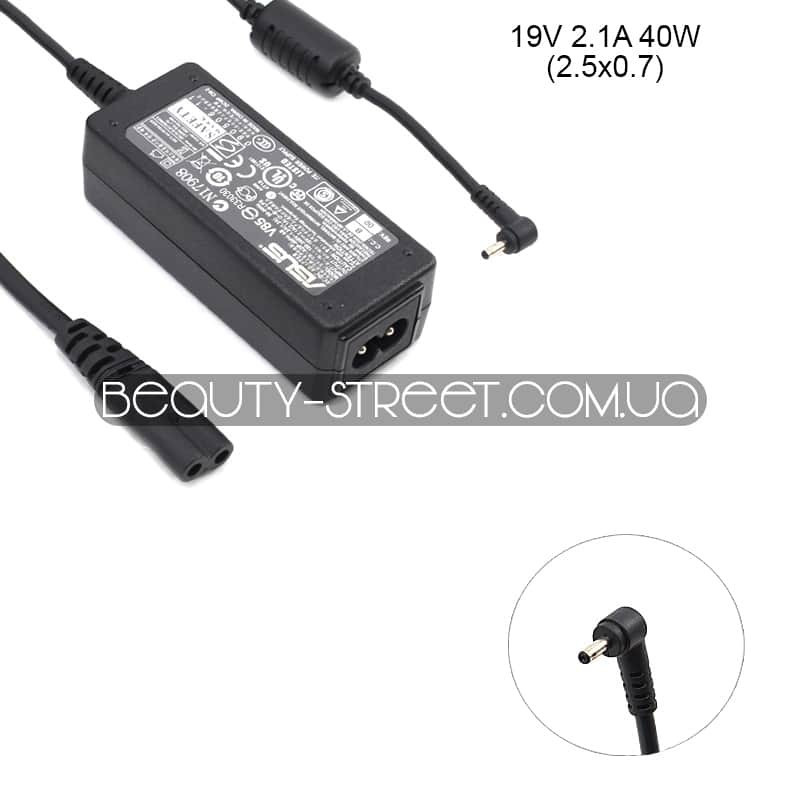 РОЗПРОДАЖ!!! Блок живлення для ноутбука Asus 19V 2.1 A 40W 2.5x0.7 (A+ як оригінал)