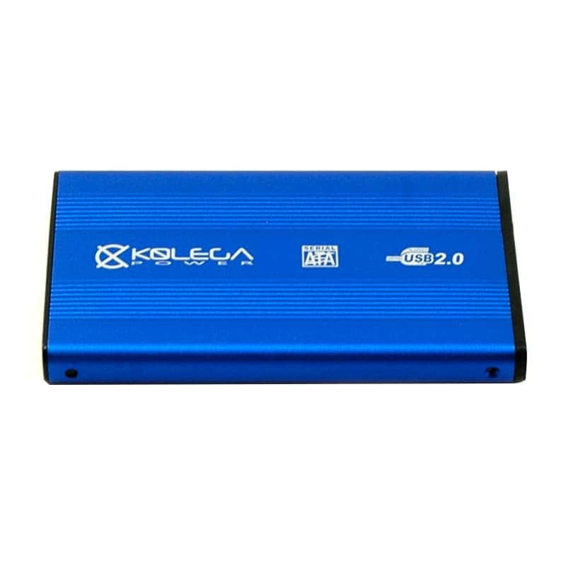 Зовнішня кишеня для HDD SATA 2.5" USB 2.0 (алюмінієвий) Kolega-Power (Синій) оптом від 3шт