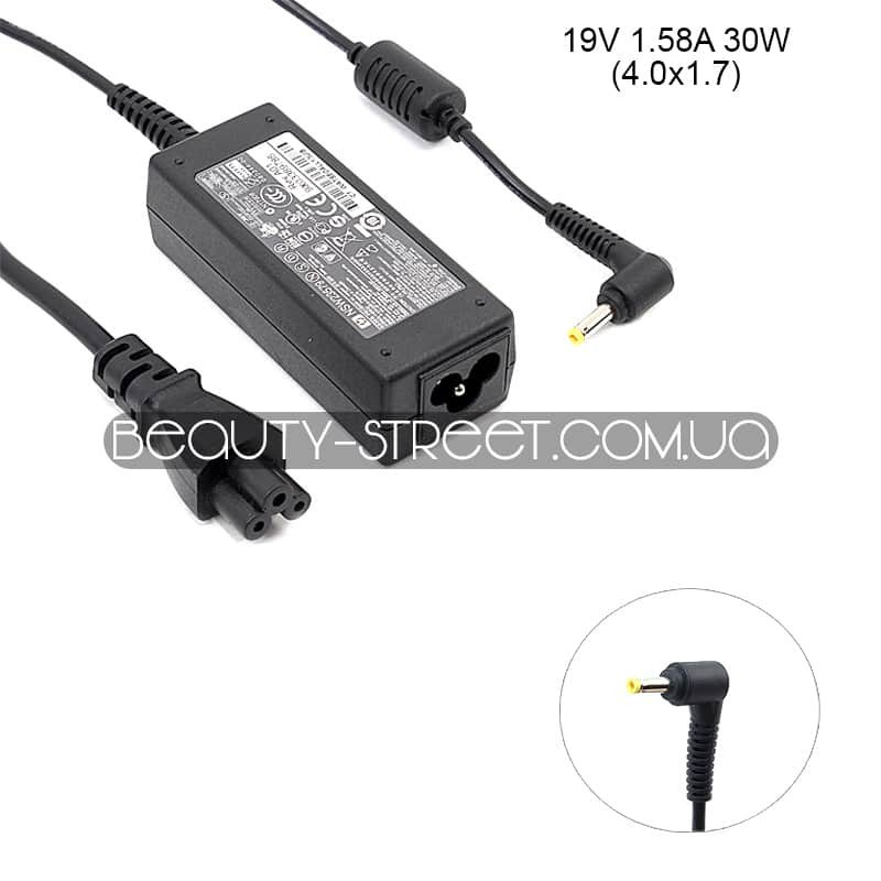 РОЗПРОДАЖ!!! Блок живлення для ноутбука HP/Compaq 19V 1.58 A 30W 4.0х1.7 (A+)