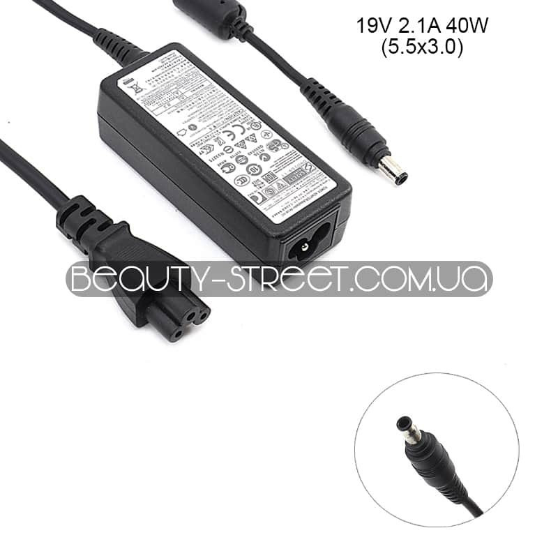 РОЗПРОДАЖ!!! Блок живлення для ноутбука Samsung 19V 2.1 A 40W 5.5x3.0 (A+)