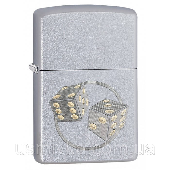 Запальничка Zippo 29412 Dice сіра 29412, фото 1
