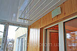 Внутрішня обшивка балкона МДФ вагонкою, фото 3