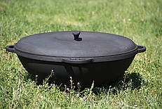 Казан чавунний 10 л із кришкою